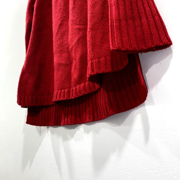 Chaps Red Cable Knit Sweater Long Sleeve Pullover Size S/P - Picture 3 of 9